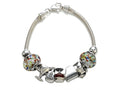 Zable™ Sterling Silver Happy Hour Theme Bracelet with 7 Beads