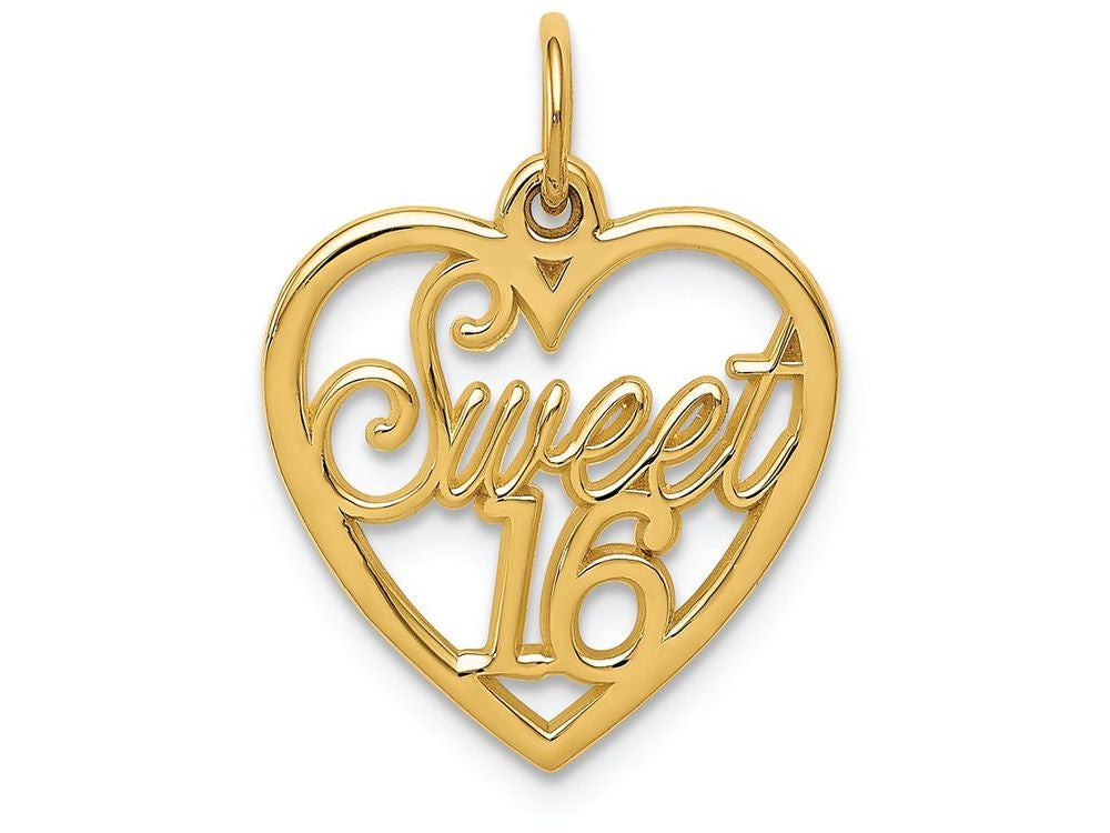 FJC Finejewelers 14k Yellow Gold Sweet 16 Charm