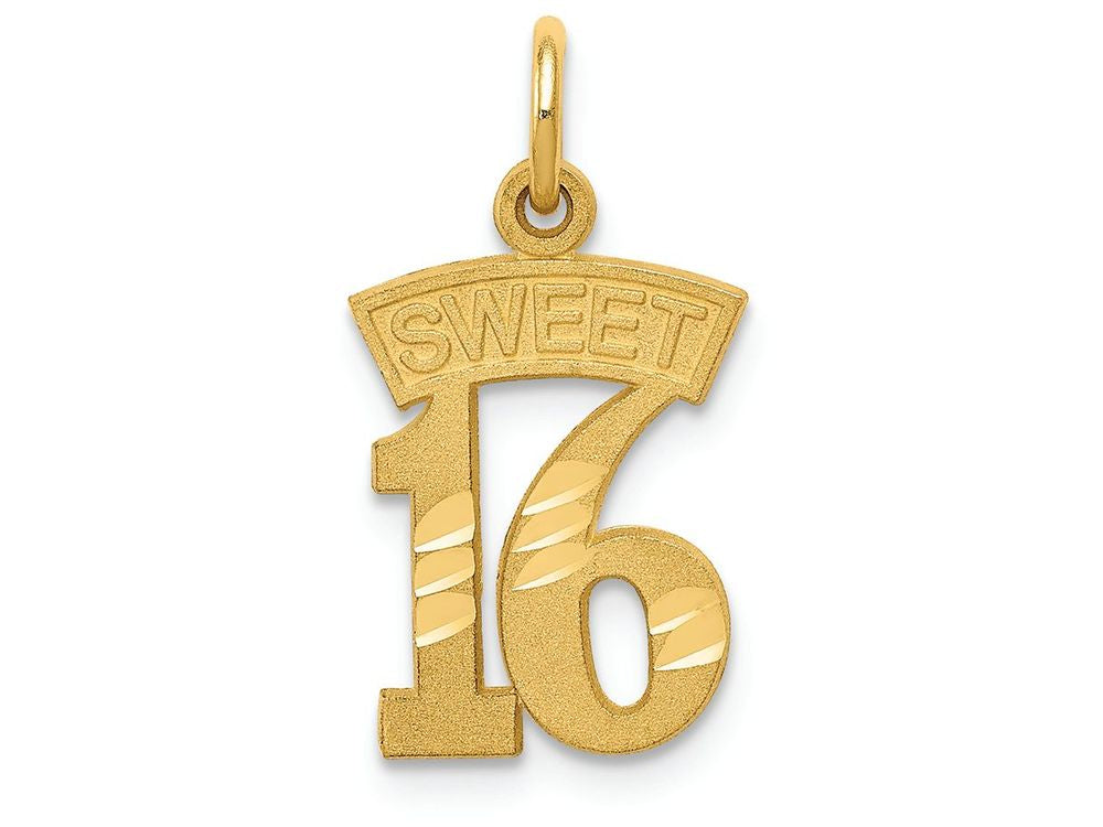 FJC Finejewelers 14k Yellow Gold Sweet 16 Charm