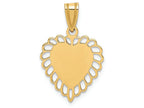 FJC Finejewelers 14k Yellow Gold Heart Charm