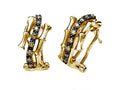 Carlo Viani®  14k Yellow Gold Bamboo Earrings
