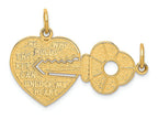 FJC Finejewelers 14k Yellow Gold Heart with A Key Charm