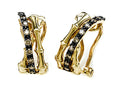 Carlo Viani® Smoky Quartz Bamboo Earrings