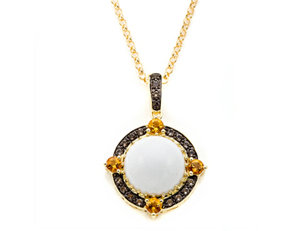 Carlo Viani® White Abalone Pendant Necklace