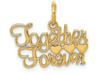 FJC Finejewelers 14k Yellow Gold Together Forever Charm