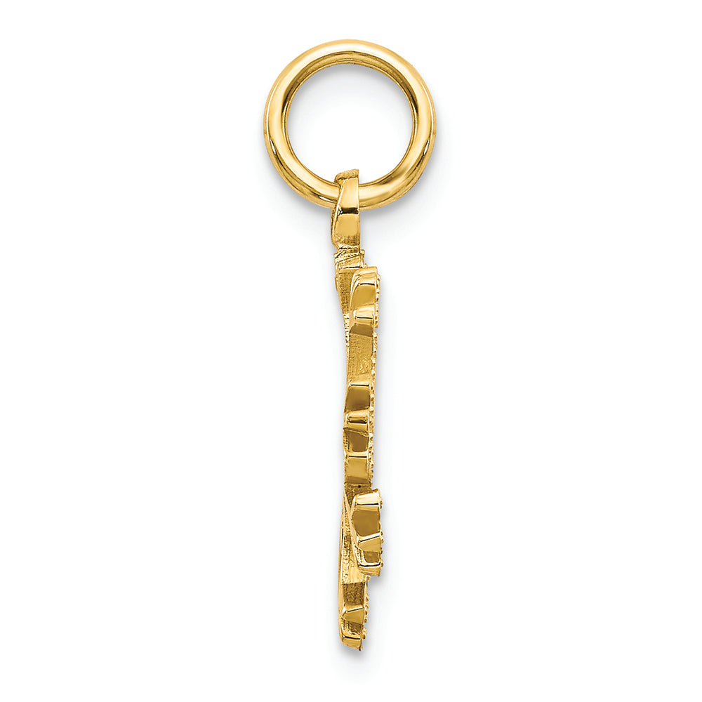 FJC Finejewelers 14k Yellow Gold Snowflake Charm