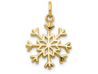 FJC Finejewelers 14k Yellow Gold Snowflake Charm