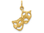 FJC Finejewelers 14k Yellow Gold Comedytragedy Charm