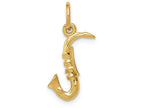 FJC Finejewelers 14k Yellow Gold 3d Saxophone Charm