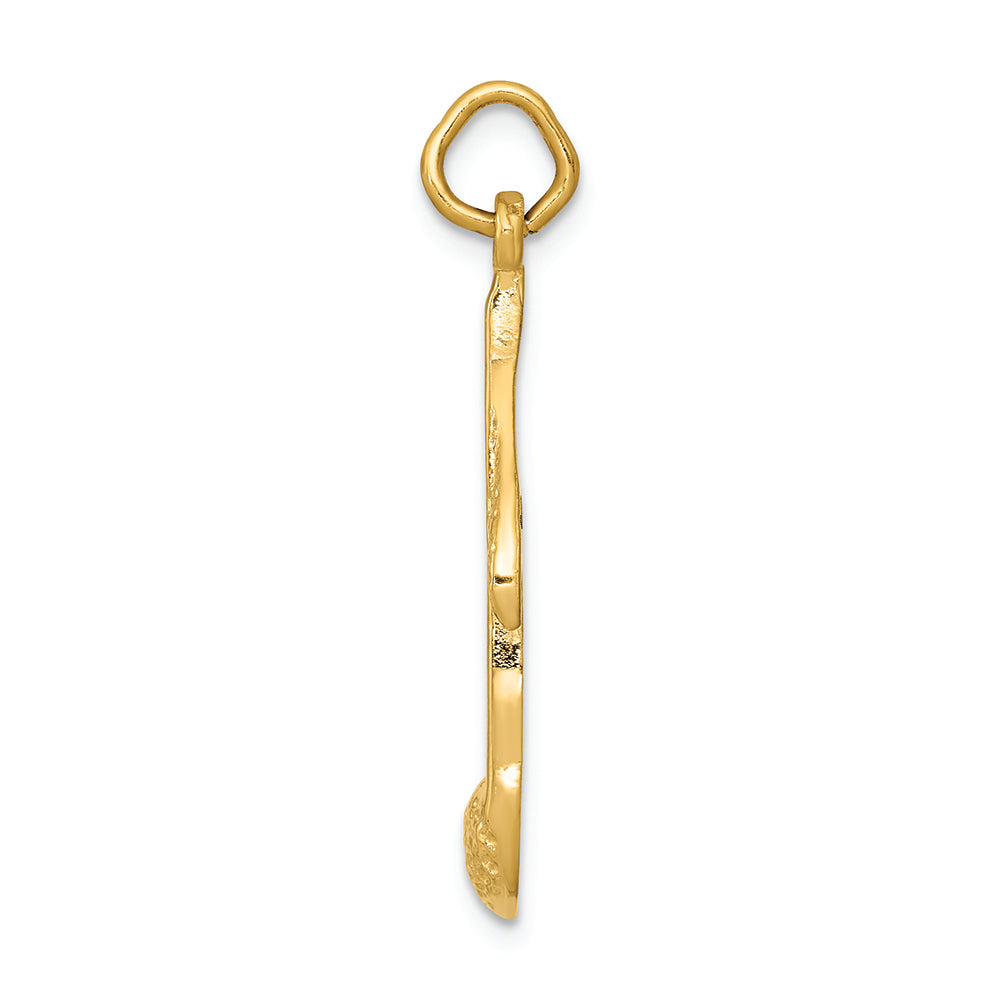 FJC Finejewelers 14k Yellow Gold Musical Note Charm