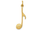 FJC Finejewelers 14k Yellow Gold Musical Note Charm