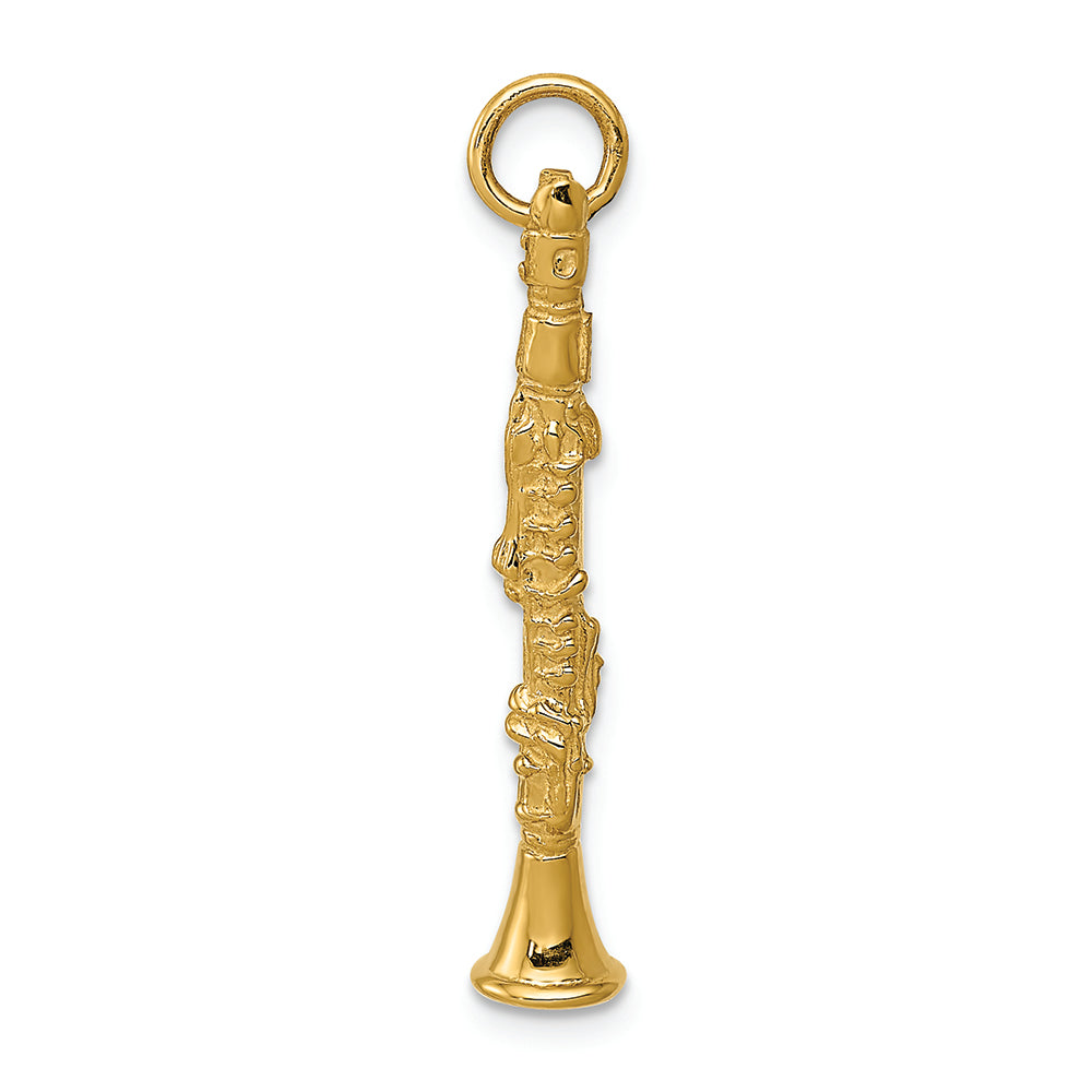FJC Finejewelers 14k Yellow Gold 3d Clarinet Charm