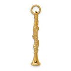 FJC Finejewelers 14k Yellow Gold 3d Clarinet Charm