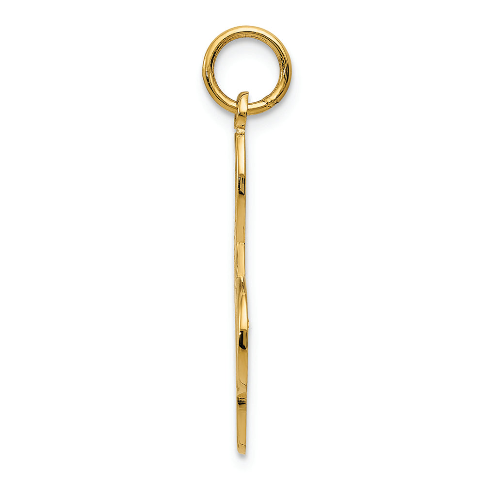 FJC Finejewelers 14k Yellow Gold Treble Clef Charm