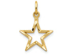 FJC Finejewelers 14k Yellow Gold Bright Cut Star Charm