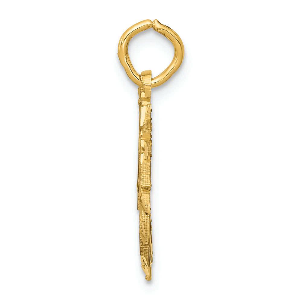 FJC Finejewelers 14k Yellow Gold Unicorns Head Charm