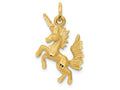 FJC Finejewelers 14k Yellow Gold Dancing Unicorn Charm