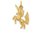 FJC Finejewelers 14k Yellow Gold Dancing Unicorn Charm
