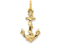 FJC Finejewelers 14k Yellow Gold Anchor Charm