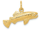 FJC Finejewelers 14k Yellow Gold Fish Charm
