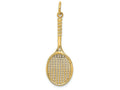 FJC Finejewelers 14k Yellow Gold Tennis Racquet Charm