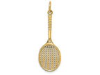 FJC Finejewelers 14k Yellow Gold Tennis Racquet Charm