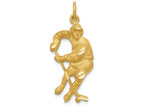 FJC Finejewelers 14k Yellow Gold Hockey Player Charm