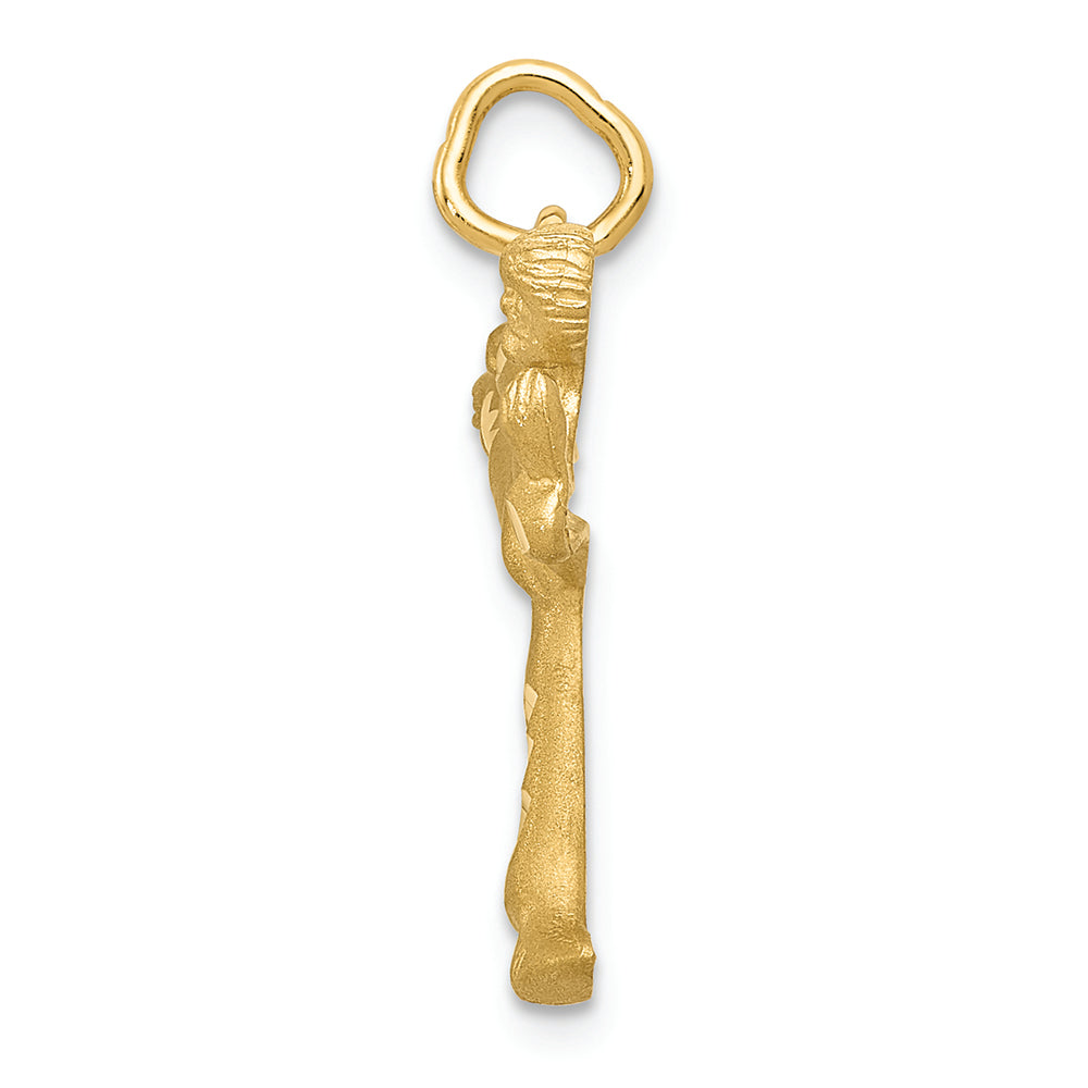FJC Finejewelers 14k Yellow Gold Male Karate Charm