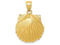 FJC Finejewelers 14k Yellow Gold Seashell Charm