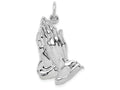 FJC Finejewelers 14k White Gold Praying Hands Charm