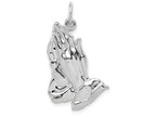 FJC Finejewelers 14k White Gold Praying Hands Charm