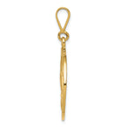 FJC Finejewelers 14k Yellow Gold Praying Hands Serenity Prayer Charm