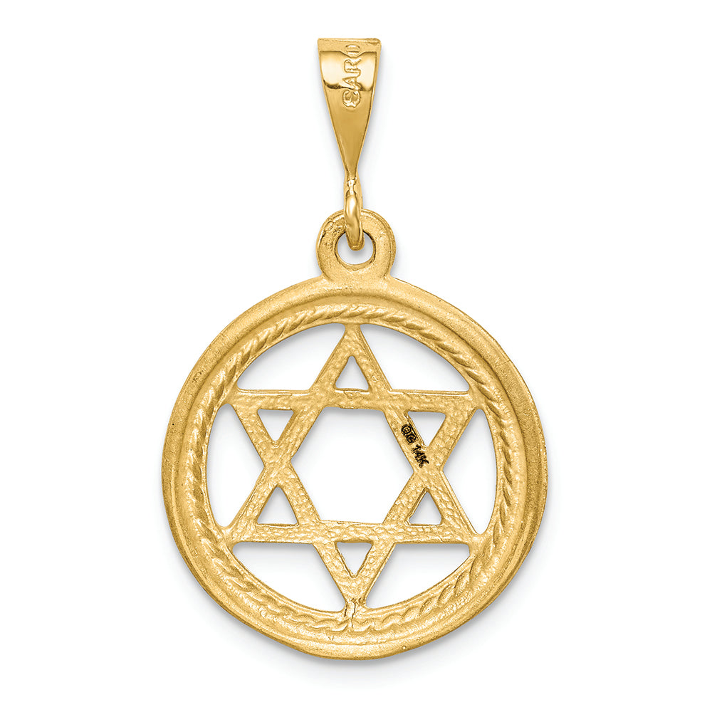 FJC Finejewelers 14k Yellow Gold Star Of David Charm