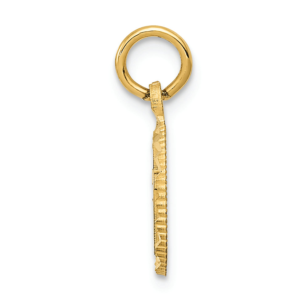 FJC Finejewelers 14k Yellow Gold Eternal Life Cross Charm