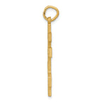 FJC Finejewelers 14k Yellow Gold Eastern Orthodox Cross Charm