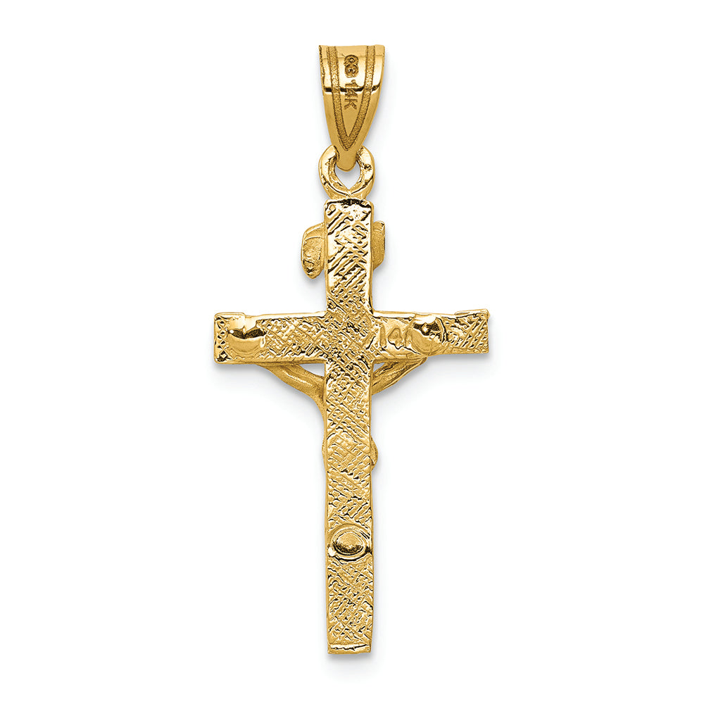 FJC Finejewelers 14k Yellow Gold Inri Crucifix Charm