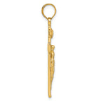 FJC Finejewelers 14k Yellow Gold Inri Crucifix Charm