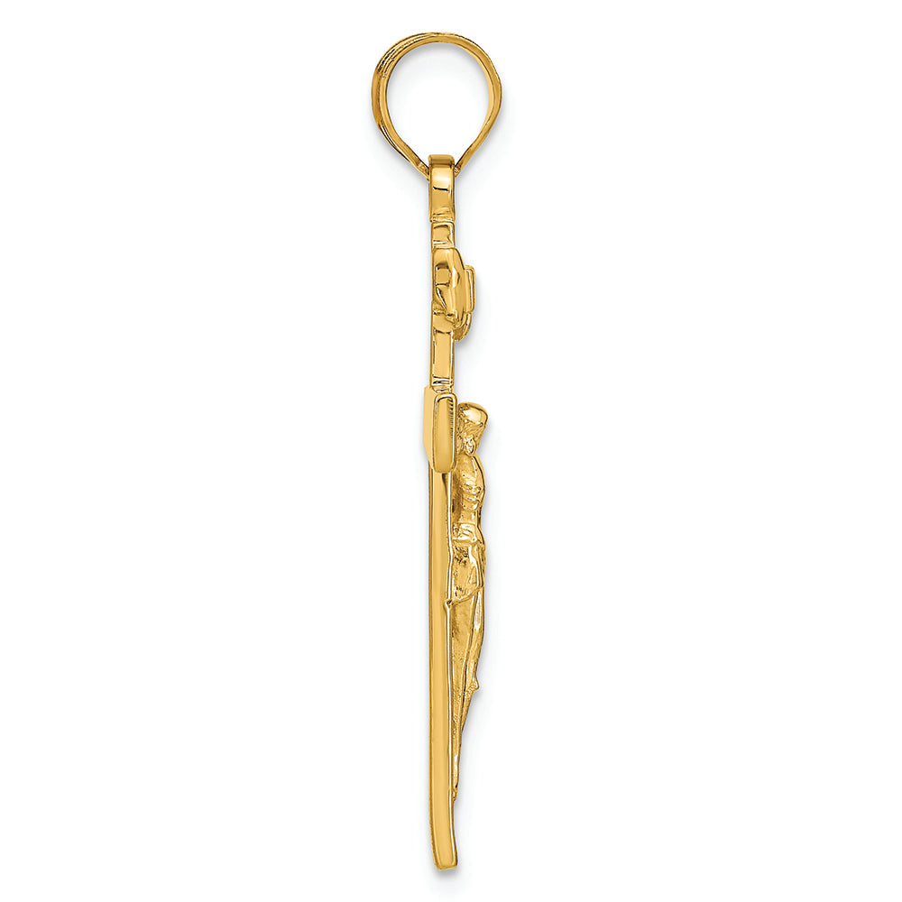 FJC Finejewelers 14k Yellow Gold Inri Crucifix Charm