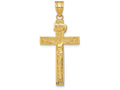 FJC Finejewelers 14k Yellow Gold Inri Crucifix Charm