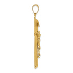 FJC Finejewelers 14k Yellow Gold Crucifix Charm