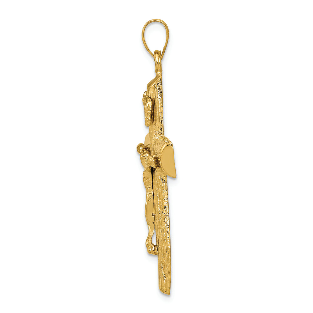 FJC Finejewelers 14k Yellow Gold Crucifix Charm