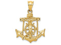 FJC Finejewelers 14k Yellow Gold Mariners Cross Charm