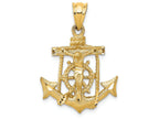 FJC Finejewelers 14k Yellow Gold Mariners Cross Charm