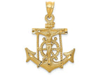 FJC Finejewelers 14k Yellow Gold Mariners Cross Charm