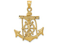 FJC Finejewelers 14k Yellow Gold Mariners Cross Charm