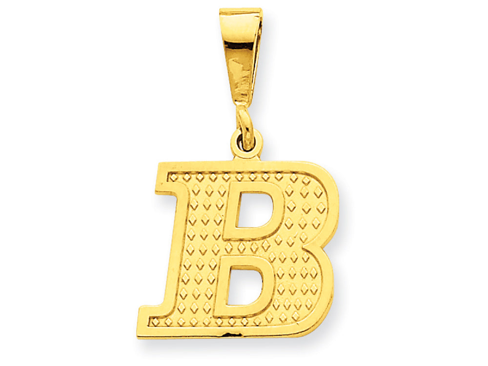 FJC Finejewelers 14k Yellow Gold Initial B Charm