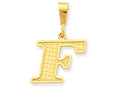 FJC Finejewelers 14k Yellow Gold Initial F Charm
