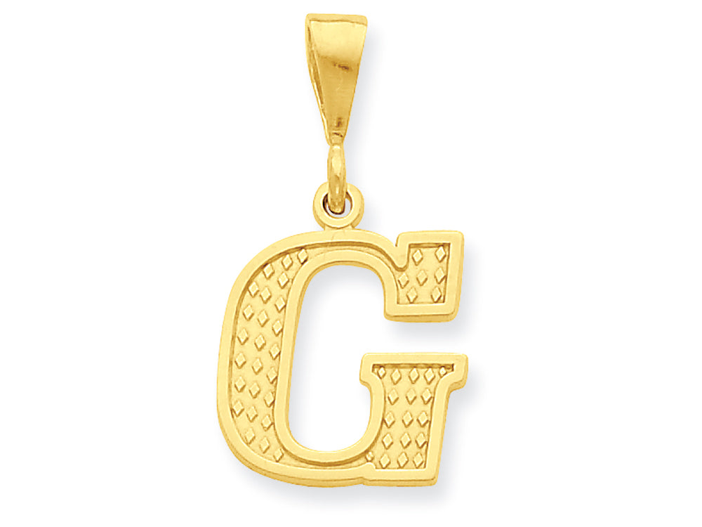 FJC Finejewelers 14k Yellow Gold Initial G Charm