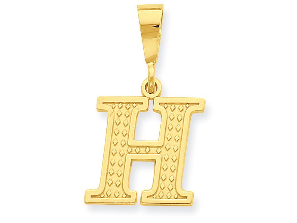 FJC Finejewelers 14k Yellow Gold Initial H Charm