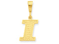FJC Finejewelers 14k Yellow Gold Initial I Charm